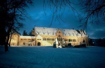 Goslar: vista del Palacio Imperial en invierno